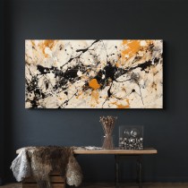 Jackson Pollock - Black and Orange